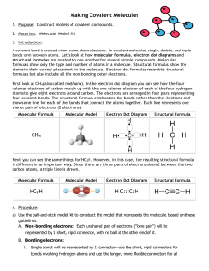 lab Making Covalent Molecules simple