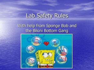 Sponge Bob Lab Safety Powerpoint
