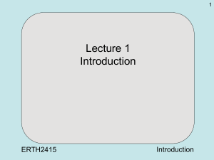 Lecture 01 - Introduction