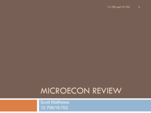 Lecture - Microecon Review no audio