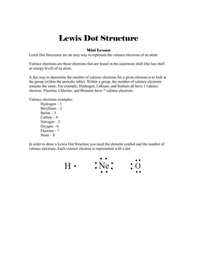 lewisdotstructureminilessonandworksheet