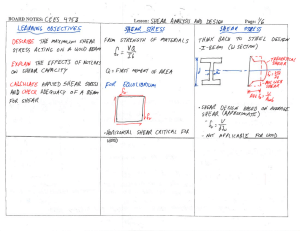 Shear Analysis and Design Board Notes