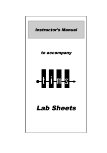 instructor manual tims