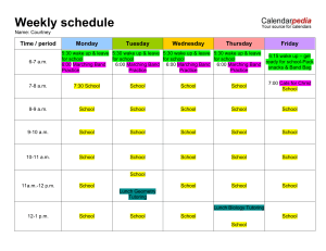 SAMPLE weekly-schedule-monday-to-friday-in-color template
