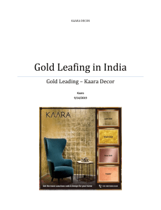 Gold Leafing in India