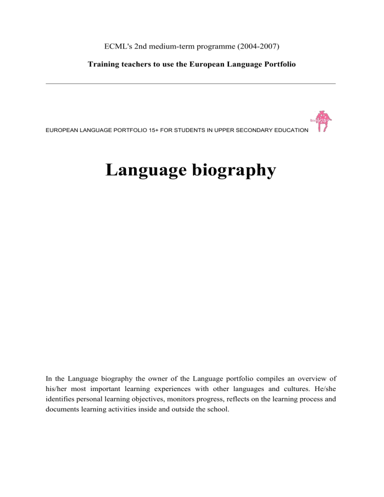 my language biography essay brainly