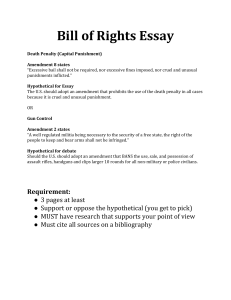 Bill of right essay 