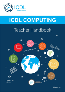 ICDL Computing 1.0 Teacher Handbook Sample