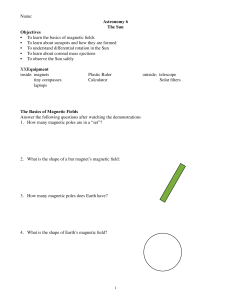 Astronomy 6: The Sun Lab Manual