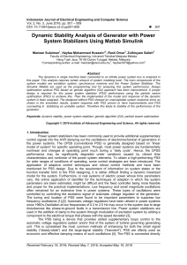 Analysis of Generator Stabilyzer