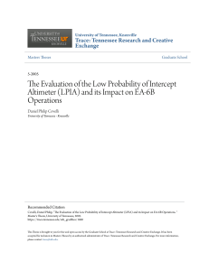 LPIA Altimeter Evaluation & EA-6B Operations Impact