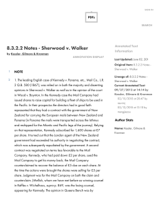 8.3.2.2 Notes - Sherwood v. Walker