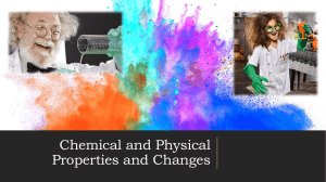 Chemical and physical changes notes