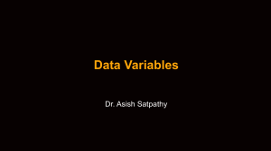 Data Variables