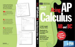 Acing AP Calculus AB and BC-PDF