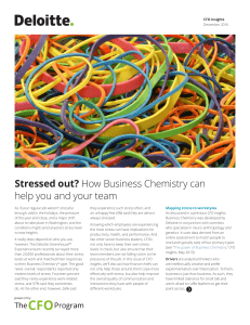 Business Chemistry: Managing Stress in Finance Teams