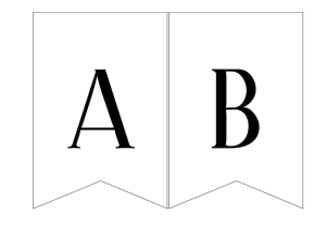 bunting letters