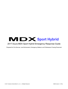 Acura MDX HEV 2017-2018 ERG