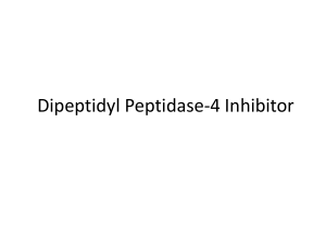 Dipeptidyl Peptidase-4 Inhibitor