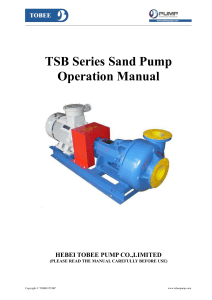 Tobee® TSB Drilling Sand Pump-Mission type pumps