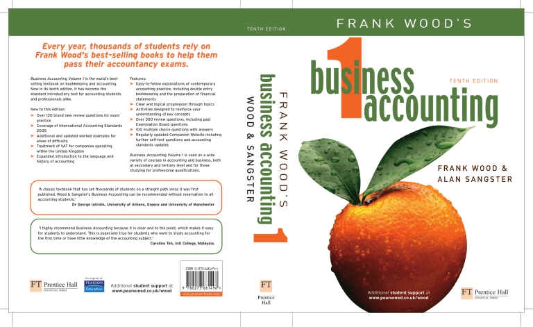 Frank Wood S Business Accounting 1