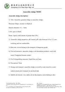 anaerobic sludge MSDS