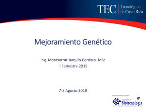 Mejoramiento genético ITCR 2019