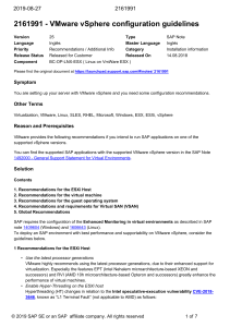 2161991 - VMware vSphere configuration guidelines