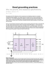 Good Grounding Practices