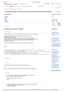 Oracle WorkFlow Builder - Document 2413835.1