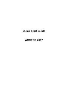 Access2007