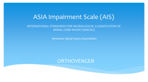 ASIA Impairment Scale (AIS)