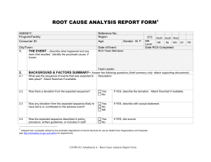 Simple Root Cause Analysis Template