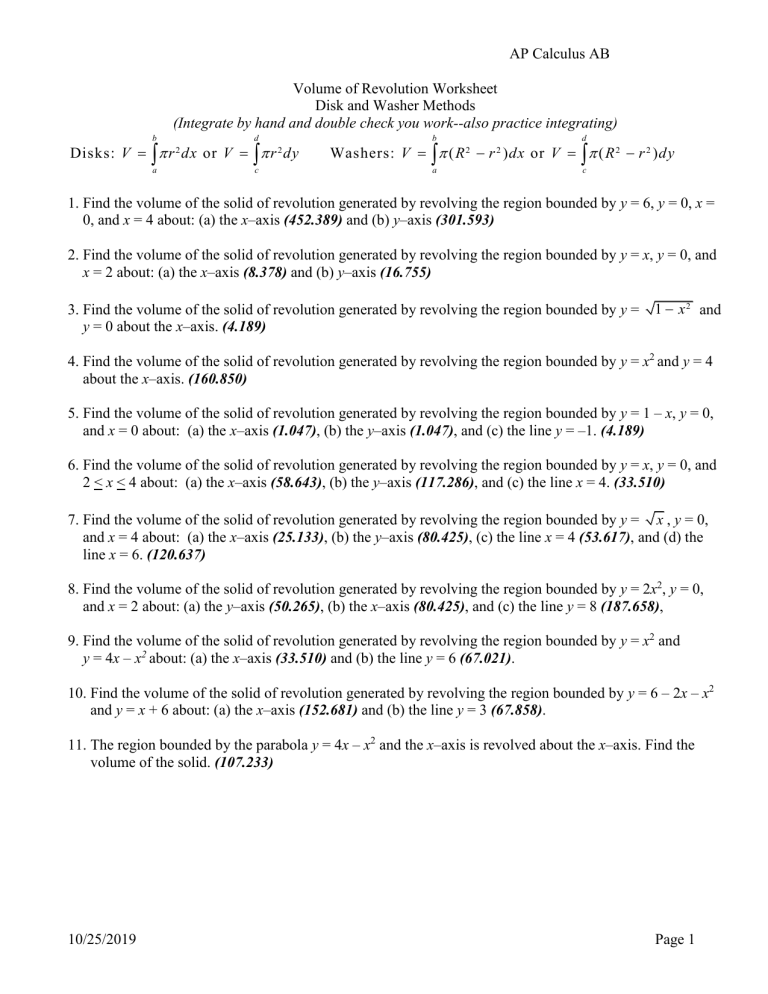 volume-of-revolution-worksheet