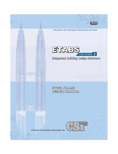 ETABS Integrated Building Design Software Steel Frame Design Manual