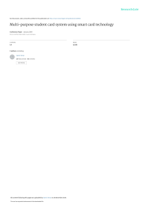 Smart Card Student ID System: Multi-Purpose Tech