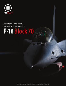 F-16 Block 70 India Brochure
