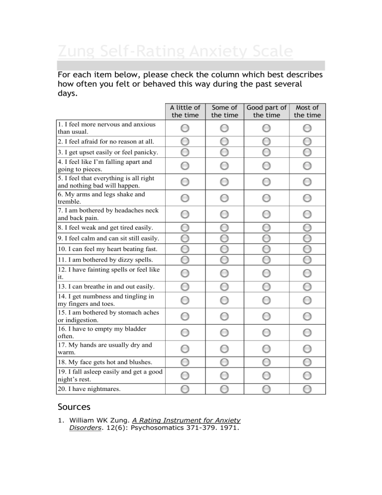 anxiety-self-rating