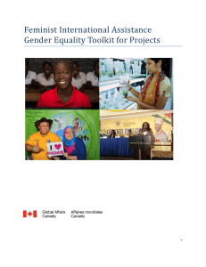 Gender Equality Toolkit for Projects