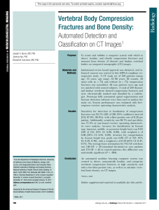 Vertebral Fracture Detection: Automated CT Analysis