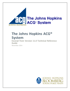 Johns Hopkins ACG Guide excerpt