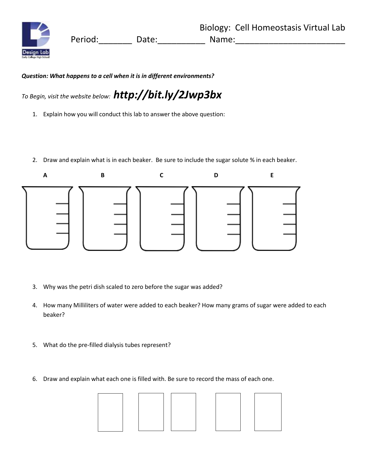 Virtual Osmosis Lab