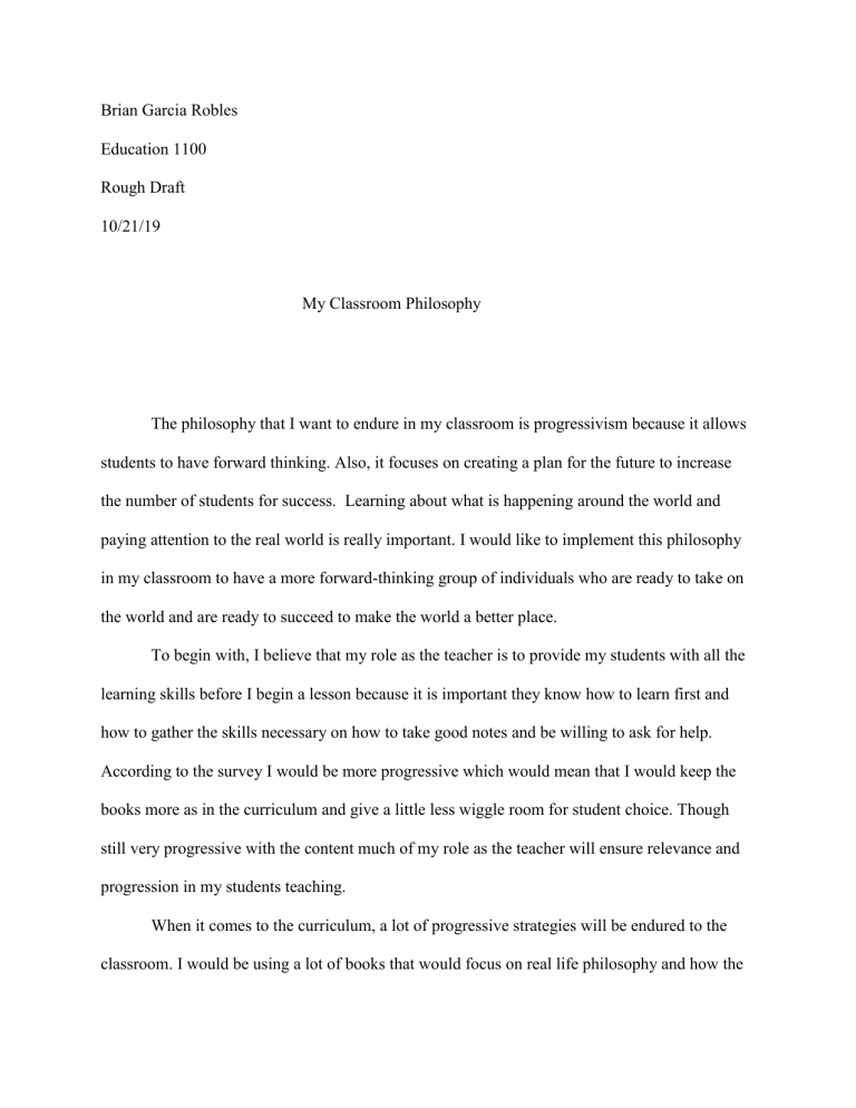 education-philosophy-essay