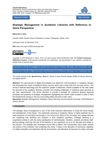 Strategic Management in Libraries