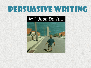 Persuasive Writing 3
