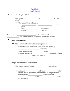 fISCAL pOLICY GUIDED NOTES 3#2 FP