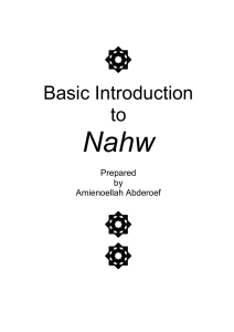 Basic Introduction to Nahw