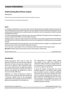 Bland-Altman Analysis: Method Comparison in Biostatistics