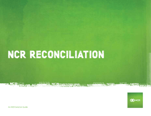 16FIN4656 NCR Reconciliation br