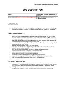 Sunrider - JD Marketing & Communication Executive Post Job
